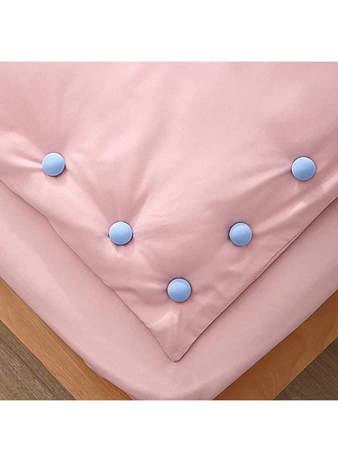 مجموعة مشابك تثبيت اللحاف مكونة من 12 قطعة - مشابك بلاستيكية قوية مزدوجة الجوانب لتثبيت الألحفة والوسائد والستائر، ومنع انزلاقها، والحفاظ على الفراش مرتبًا ومريحًا - Image 3